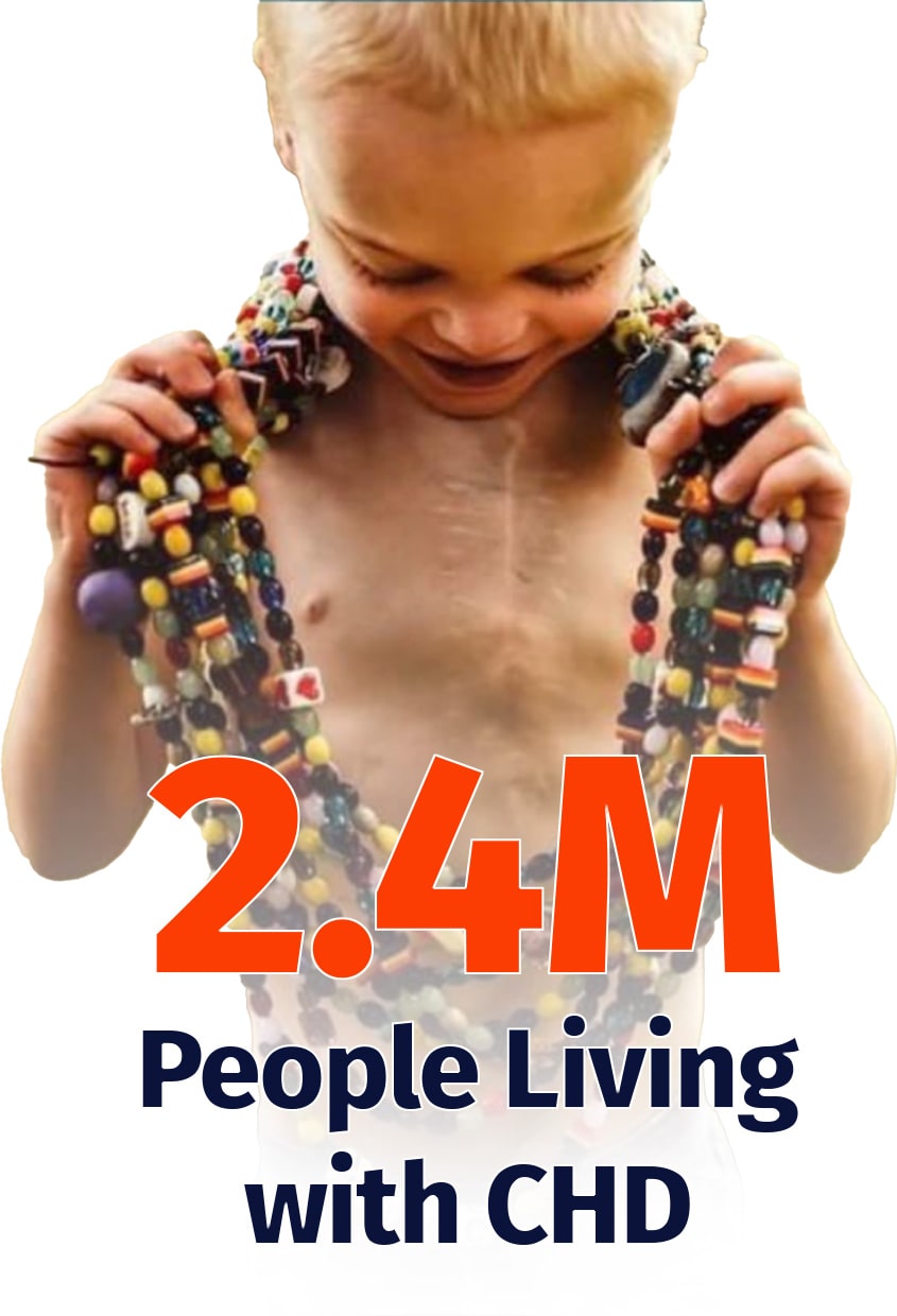 2.4M People living with CHD
